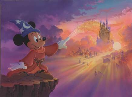 Tokyo Disneyland hand-drawn Hanken Illustration 1992 year New Year Card | Mandarake (Big Web)