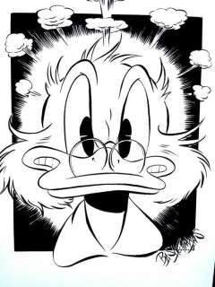 Bas Heymans | Bas Heymans - Originele tekening - Dagobert Duck boos - Exemplaire unique | Catawiki