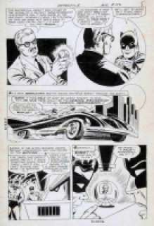 Sheldon Moldoff | DETECTIVE COMICS #354 PAGE 5 BATMAN & ROBIN : GREAT BATMOBILE PANEL! | Pedigree Comics