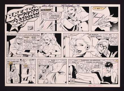 Original Art from Brenda Starr Reporter (August 2, 1998) Pencils by June Brigman, Inks by Roy Richardson | mycomicshop.com