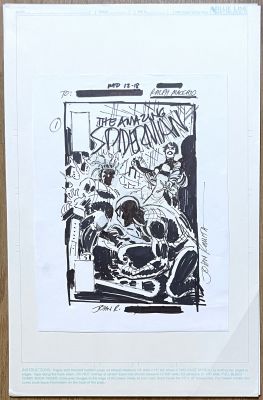 Romita, John Sr. | Amazing Spider-Man #422 preliminary cover | Thornbush Art