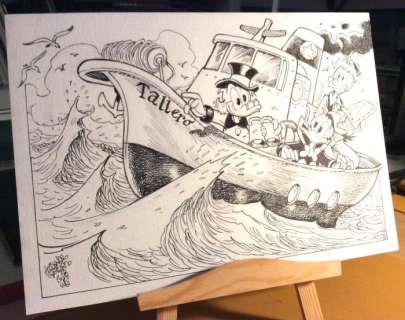 Alessandro Gottardo | Uncle Scrooge - â€œL’avventura è un tesoroâ€ - Page volante - (2018/2018) | Catawiki