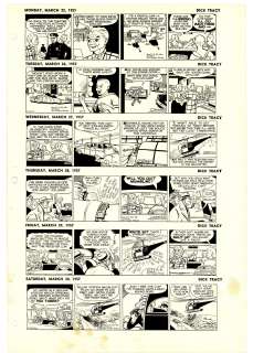 Gould - DICK TRACY, Daily Proofs (03/25~03/30/1957) | Russ Cochran