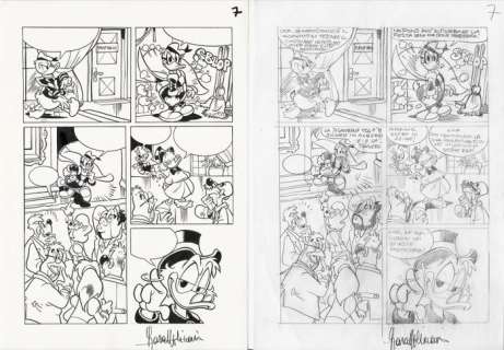 Lara Molinari | Paperinik (PPK) #51 - Lara Molinari - tavola originale + preparatorio "Paperinik Eroe in Serie" - Page volante - Exemplaire unique - (2021) | Catawiki