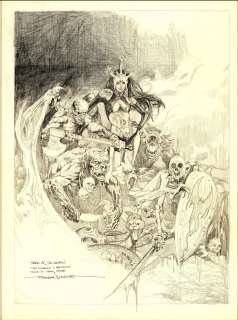 Maroto - Personalized Fantasy Drawing, From The Al Williamson Collection | Russ Cochran