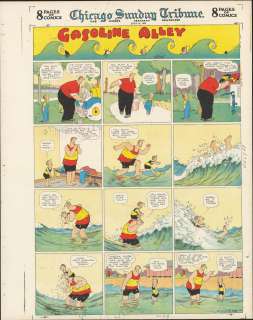 King - Gasoline Alley Sunday Page Color Proof (07/19/1925) | Russ Cochran