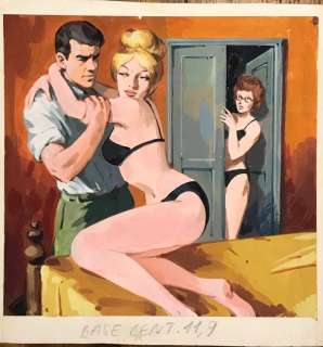 Chiovini E Banfi | Sexi n. 2 - cover originale - raccolta Alboromanzo Vamp - Page volante | Catawiki