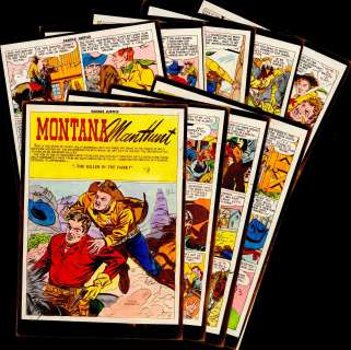 Schwartz - MONTANA MANHUNT, SADDLE JUSTICE #8, Complete 9 Page Silver Printed Story (Sep-Oct 1949) | Russ Cochran
