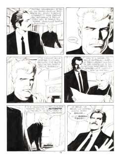 Corrado Roi | Martin Mystère n. 89 - Corrado Roi 3x Tavola Originale "il segreto dei Templari" - Page volante - Exemplaire unique - (1989) | Catawiki