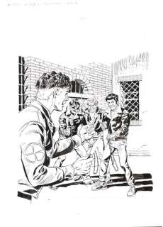 Roberto Diso | Mister No n. 268 - Roberto Diso - Cover Originale "Gang" - Page volante - (1997) | Catawiki