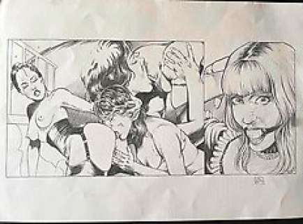 Duvet, Xavier - Xavier Duvet - Original page - Le journal d‘une soubrette - Size: 42 x 30 cm. - (2015)