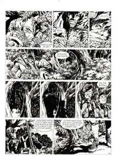 Mitton, Jean-Yves - Mitton, Jean-Yves - Originele pagina - De Silence et de Sang 8 - De 4 provinciën van het Ave-Maria - (1994)