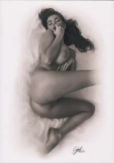 Calas, J.M. | Jean Michel Calas - Dessin original - Voluptueuse - Format: 29,7 x 42 cm. - (2022) | Catawiki