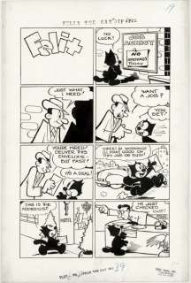 111: Messmer 8p Felix the Cat #39 original comic art | Russ Cochran