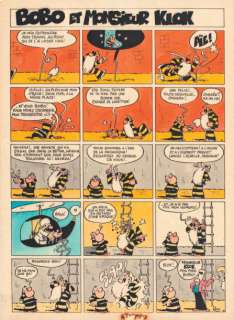 Maurice Rosy - Bobo  Ensemble de 9 grandes feuilles avec le brouillon du