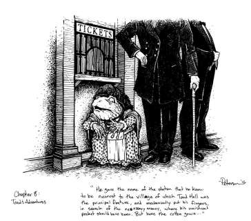 David Petersen | Toad at the Train Ticket Station Original Art | David Petersen