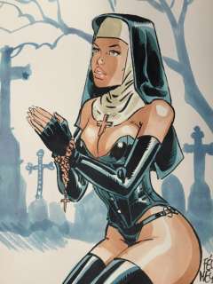 Meynet, Félix | Meynet, Félix - - Dessin original couleur - Gothique | Catawiki