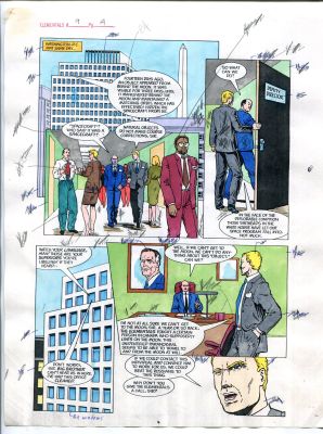 Elementals #9 Page #4 Original Color Guide | DTA Collectibles