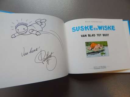 Studio Vandersteen | Suske en Wiske - Van Blad tot Boot met uitgewerkte opdrachttekening "Schanulleke" - luxe oblong hc - EO - (1999) | Catawiki