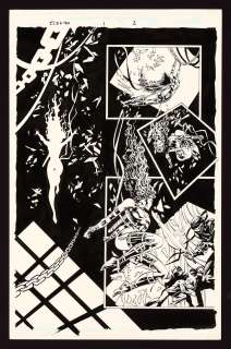 Original Art from Elektra #1 (1996) Page 2 Pencils by Mike Deodato Jr., Inks by Deodato Studios | mycomicshop.com