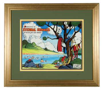 OVERSTREET SPECIALTY ORIGINAL ART "ETERNAL SUMMER" BY C.C. BECK. | Hake’s