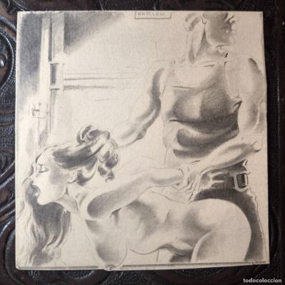 ILUSTRACIÓN DIBUJO A LÁPIZ. Boceto Trabajo. Cómic pulp horror erótico. Escuela Valenciana Años 60/70 | todocoleccion (Buy It Now)