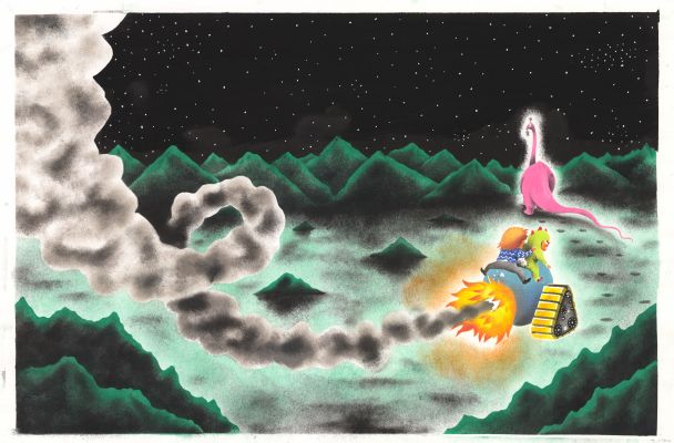 Donatien Mary | 2022 - Le roi de la lune et le robot zinzin | Huberty Breyne Gallery