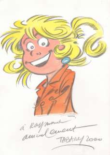 Tabary | Corinne et Jeannot, illustration au crayon gras et… | Millon