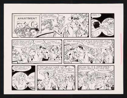 Original Art for the Apartment 3-G Comic Strip (7/4/04 and 10/7/07) by Frank Bolle | mycomicshop.com