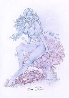 William Bondi | Le mie Pun Up - W. Bondi - Original illustration "Floreal" - Page volante - Exemplaire unique | Catawiki