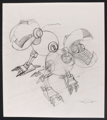 Teenage Mutant Ninja Turtles Mouser Preliminary Sketch by Jason Edmiston | mycomicshop.com