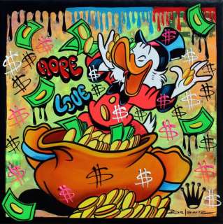 Brisan Gabriel | "Lucky Duck" - Signed Original Acrylic on canvas by Brisan Gabriel - 50 x 50 cm - (2022) | Catawiki