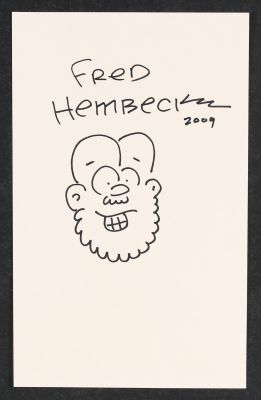 Self Portrait Sketch by Fred Hembeck | mycomicshop.com