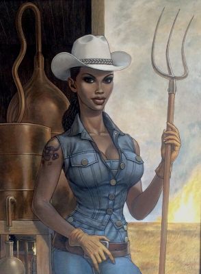 Fred Beltran | Cow-Girl à l’Alambic | 2DGalleries