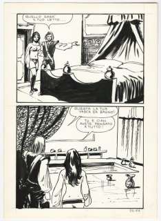 Milo Manara | Milo Manara - tavola originale per Jolanda de Almaviva #22 - Exemplaire unique - (1973) | Catawiki