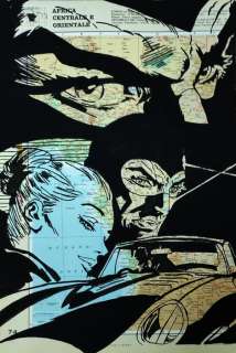 Boriani, Andrea | Boriani, Andrea - Diabolik - Original drawing - su cartina geografica | Catawiki