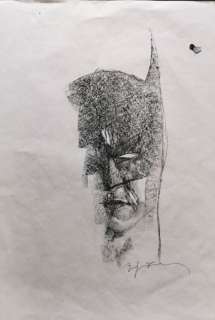Sienkiewicz | Batman - Originl Ilustration by Bill Sienkiewicz "Batman" - Page volante | Catawiki