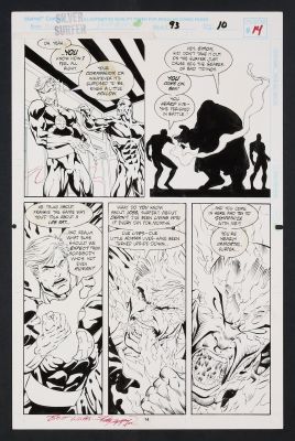 Bart Sears, Ray Kryssing | Original Art from Silver Surfer #93 (1994) Page 14 Pencils by Bart Sears, Inks by Ray Kryssing | mycomicshop.com (Buy It Now)