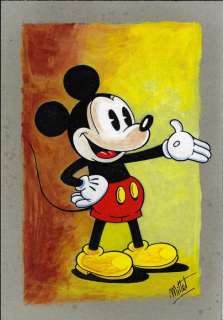 Millet | Mickey Mouse - "I am presenting you..." Signed Original Acrylic Drawing by Millet | Catawiki