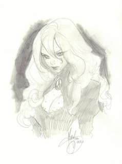 Mirka Andolfo - hellaine from mercy drawing - 2020 signed