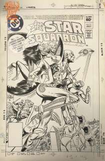 Joe Kubert - all-star squadron 11 cover (dc, 1982) entire team