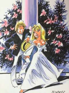 Dany | Dany - Dessin original couleur - Olivier Rameau - Au Bal du Nouvel An | Catawiki