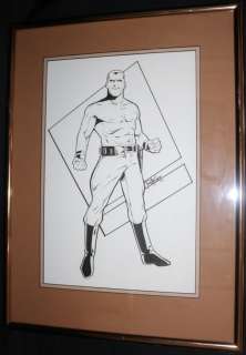 Mike Wieringo | Mike Wieringo Self Portrait As Doc Savage - 1992 Signed | Anthony’s Comic Book Art