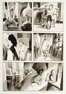 Rabaté Pascal | Â«IbiscusÂ» Lavis d’encre et gouache pour la planche 35 de | Tessier Sarrou