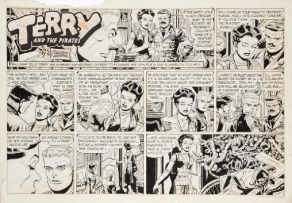 George Wunder | Terry and the Pirates Sunday Comic Strip du 23 décembre 1962 | Galerie 9ème Art
