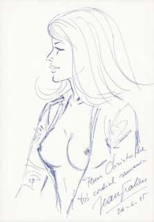 Graton. Dessin original dédicacé Julie Wood | BDEnchères