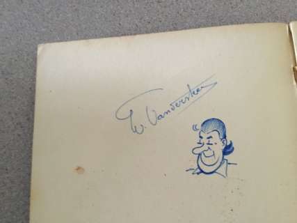 Willy Vandersteen | Suske en Wiske RV-32 - Het Sprekende Testament + Opdrachttekening Willy Vandersteen - Agrafé - EO - (1958) | Catawiki