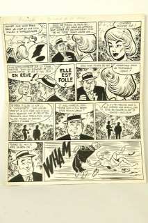 Reding | Prunelle, planche Ã  l’encre de Chine de l’épisod… | Banque Dessinée