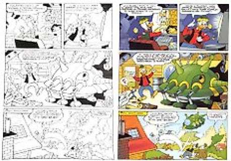 Luciano Bottaro - Tutto Disney I TD 18-1 - Luciano Bottaro - Tavola Originale "Paperino e la Vera Storia della Cimice Tuff-Tuff" - Page volante - (2001)