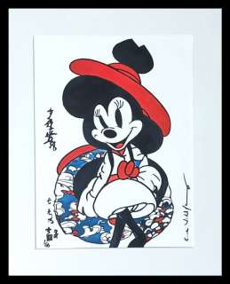 Emma Wildfang | Emma Wildfang - Minnie - "Tribute series Katsushika Hokusai" – original artwork by Emma Wildfang - (2023) | Catawiki